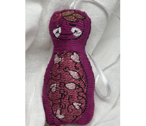 ADVENTSKALENDER 19. Dezember - Stickserie ITH - Anhänger Matroschka